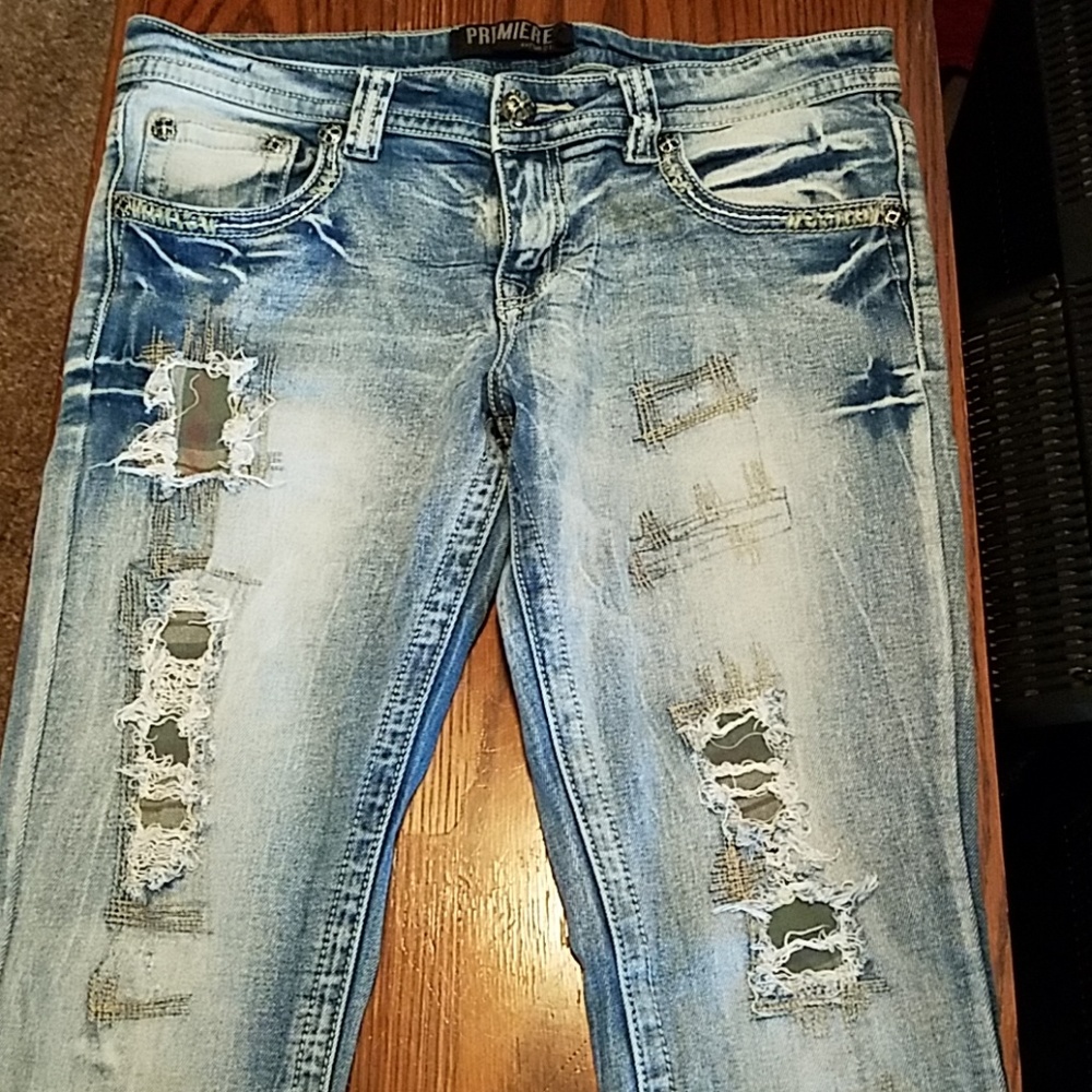 Premiere mid rise skinny jeans